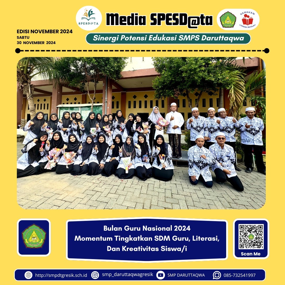 Bulan Guru Nasional 2024, Momentum Tingkatkan SDM Guru, Literasi Dan Kreatifvitas Siswa/i