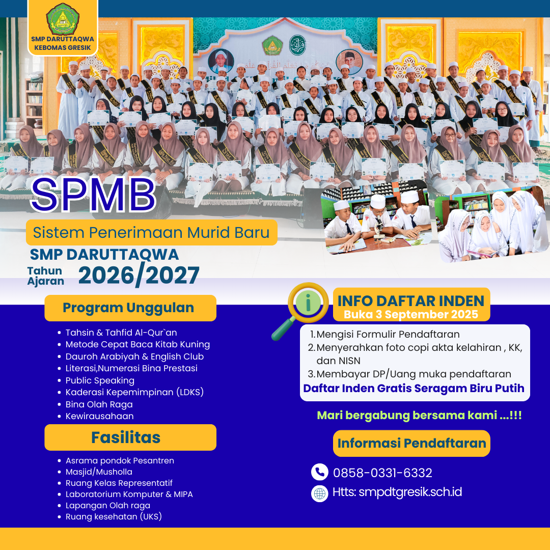 Dibuka pendaftaran INDEN  2026-2027